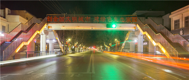 汝州璀璨灯光点亮城市夜景