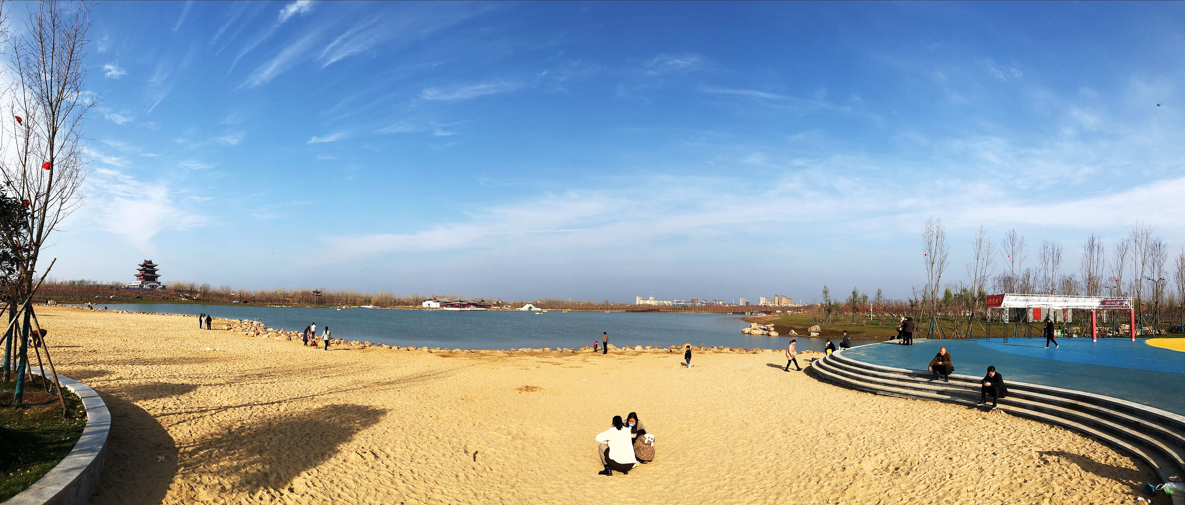 "花海新城"西平县,以水润城,美景入画.